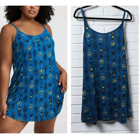 torrid Other - Torrid 2 (2X 18/20) Disney Haunted Mansion Punk Gothic Mini Sleep Lounge Gown‎